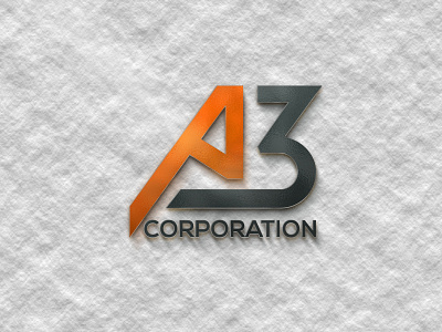 A3 Corporation Logo a letter logo analytic branding clean color corporate identity corporation creative digital media tech flat graphic design icon leading logo logotype minimalist logo sales short link symbol typography