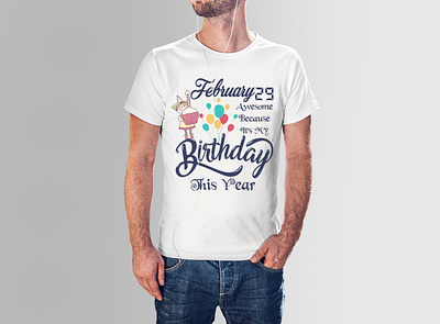 Birthday T-shirt Design 2020 amateur amazon best designer birthday birthday t shirt blue brand branding clean concept creature design dribbble february tshirt art tshirtdesign typography vector