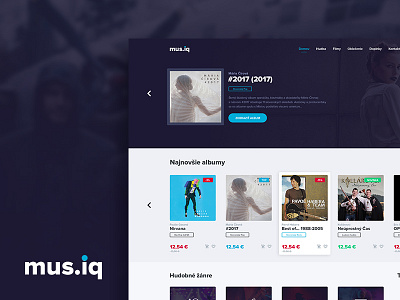 mus.iq | ecommerce e commerce e shop marketplace music store web webdesign