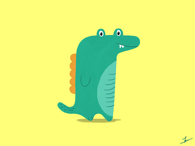 This is Bob alligator cartoon crocodile cute doodle doodleart doodles doodling drawing illustration