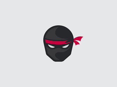 Ninja icon illustration ninja serious vector