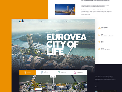 Eurovea City architecture city colors development layouts office real estate shopping website