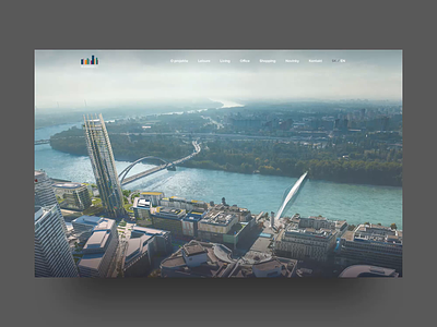 Eurovea City animation city developer landing landing page real estate ui web website