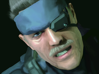 Old Snake (Digital Painting) digital painting metal gear solid old snake