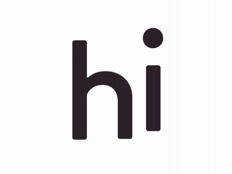 hi - Animated Text after effects animation hi text typography