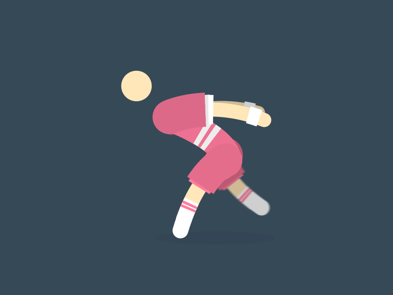 Running after effects animation character gif illustration
