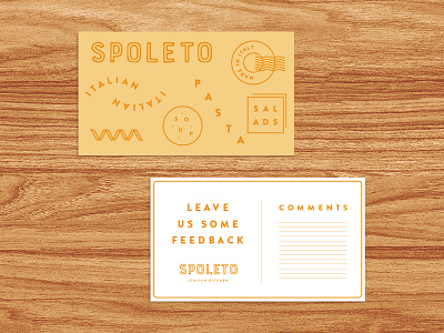 Spoleto Iconography Set and Brand Identity branding food iconography italian pasta rebrand restaurant soup yellow