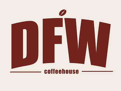 DFW coffeehouse branding coffee coffeeshop design logo minimalist design minimalist logo personal project typography