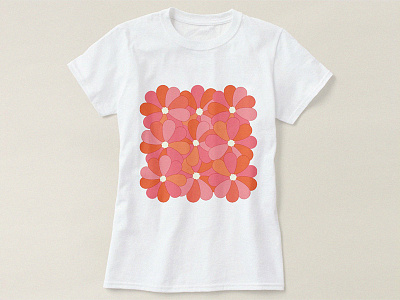 Lovely Flowers on T-Shirt flowers lovely print t shirt