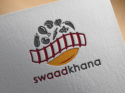 Swaad Khana - A railway food delivery service adobe illustrator branding design food food app food delivery service illustration logo logodesign railway train