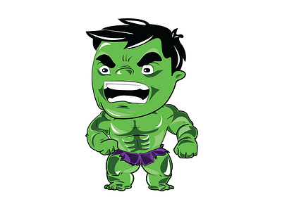 Hulk Chibi Illustration