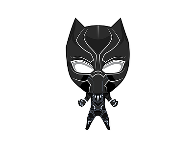 Black Panther Chibi Illustration