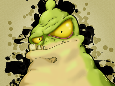 Booger - First Try With Wacom Tablet booger creature draw ilustration tablet