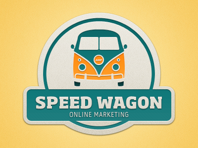 Speed Wagon logo retro simple wagon