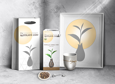the Modern Chai brand branding design photoshop vector