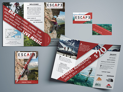 Escape Festival Overall Design brand design layout logo vector