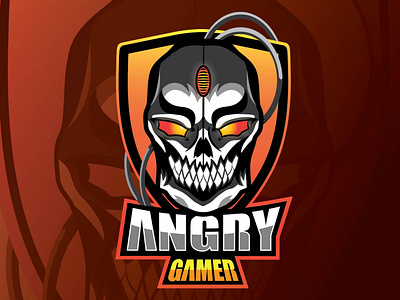 Angry Gamer Logo illustrator logo logo design vector