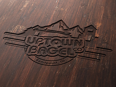 Uptown Bagel Co. - Logo Concept design illustration logo vector
