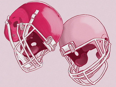 Editorial Art - Huffington Post Highline #1 america drawing football hand helmet huffington post illustration media news sketch