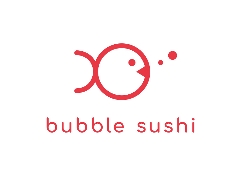 Bubble sushi brand identity by queenmariadesign