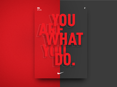 Nike poster 365challenge art collage color gradient illustration inspiration poster posterdesign quote swiss texture type typography