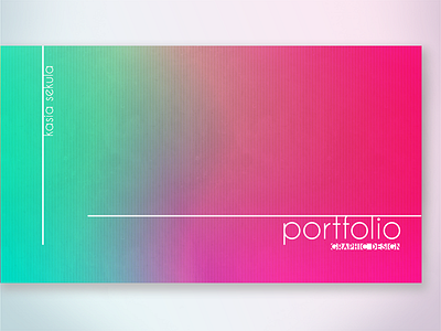 Portfolio cover colour cover pattern photoshop pink