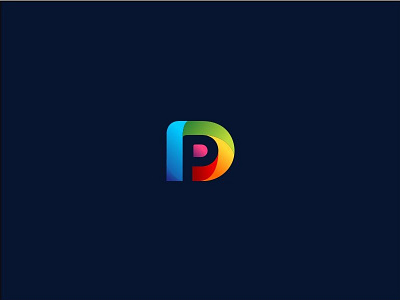 DP TECH Logo colorful design futuristic initial logo logos metro modern tech technology type vibrant