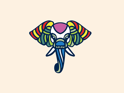 colorful elephant