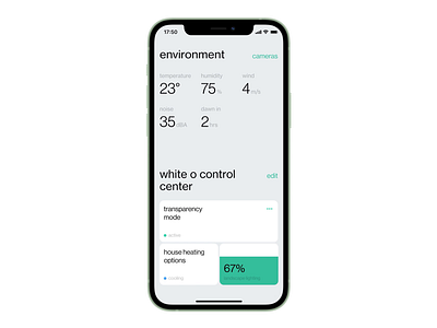 Smart Home × White O animation clean ios mobile smart home
