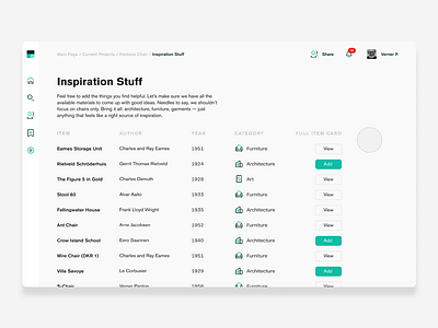 Share Page Experience animation interaction product design ui ux web
