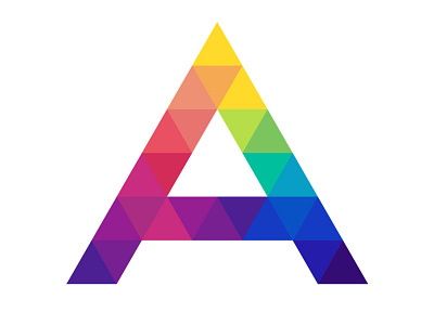 Apprenticeship logo colorful geometric logo rainbow