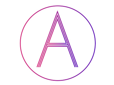 Apprenticeship logo iteration a gradient logo pink purple