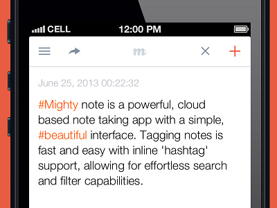 Mighty Note - Note View app ios iphone mighty note note notes