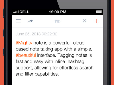 Mighty Note - Note View