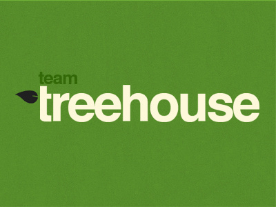 Team Treehouse Logo - Type Treatment logo treehouse type