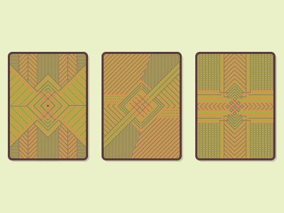 playing cards card geometric illustrator lines pattern surface tribal vector