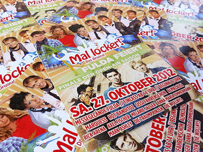 Mal locker! Fulda feiert concert event flyer fulda mal locker party print