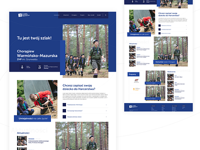 Warmia and Mazury Department of the Polish Scouting Association design ngo ui uiux ux webdesign