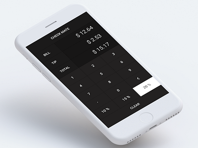 Check Mate calculator daily ui challenge dark ui