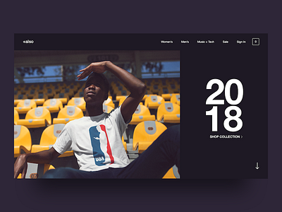 +also Landing Page 2018 america arena ecommerce purple sports usa web design yellow