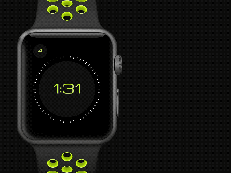 iWatch Nike+ Interface ducks framer iwatch nike time university of oregon watch