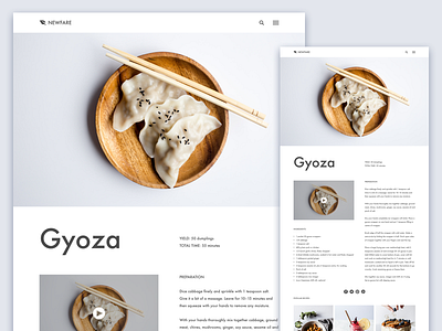 Gyoza Recipe Page