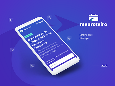 Meu Roteiro - landing page design interface landing page travel ui ui design uiux ux web web design website