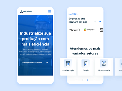 JL Máquinas - website redesign design interface ui design web web design wordpress