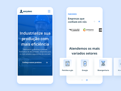 JL Máquinas - website redesign