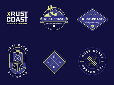 Rust Coast Badge Designs