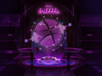 Hello Dribbble！ Here I am. design illustration logo