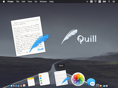 Icon for a writing app, Quill app icon