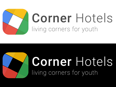 Corner Hotels, finding the best hotels in city logo