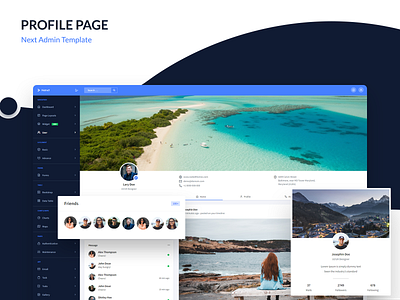 profile Page - Next Admin Template